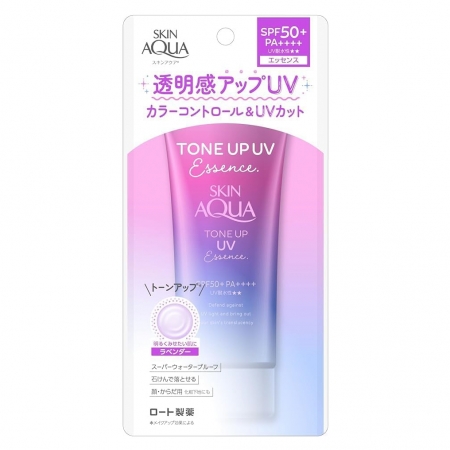 Kem chống nắng nâng tông Rohto Skin Aqua Tone Up UV SPF 50+/PA++++ (tím)