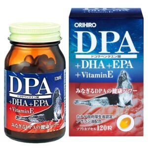 Viên uống bổ não DPA DHA EPA Vitamin E Orihiro 120 viên của Nhật Bản