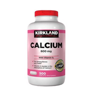 Viên uống Kirkland Calcium 600mg + D3 - Bổ sung Canxi và Vitamin D3 cho Xương Khỏe mạnh - Hỗ trợ ngừa loãng xương, 500 viên