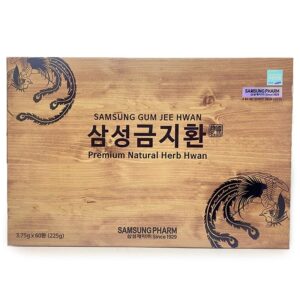 Bổ não giấy 60 viên - Samsung Gum Jee Hwan (Hộp giấy vân gỗ)